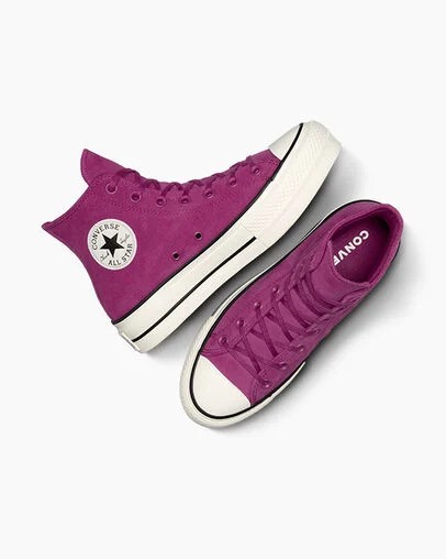 Purple / Black Converse Chuck Taylor All Star Lift Women Platform Shoes Canada | C-86974039