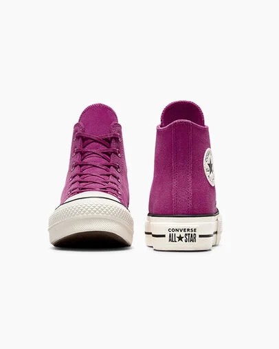 Purple / Black Converse Chuck Taylor All Star Lift Women Platform Shoes Canada | C-86974039