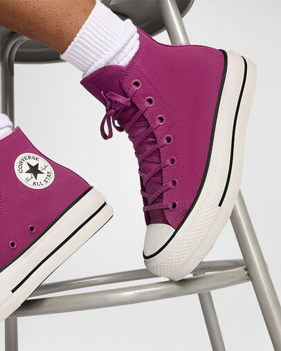 Purple / Black Converse Chuck Taylor All Star Lift Women Platform Shoes Canada | C-86974039