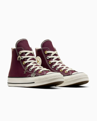 Purple / Gold Converse Chuck 70 Luck Charms Women Sneakers Canada | C-95738609