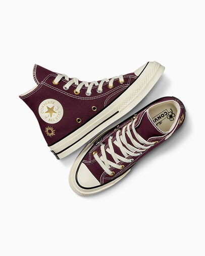 Purple / Gold Converse Chuck 70 Luck Charms Women Sneakers Canada | C-95738609