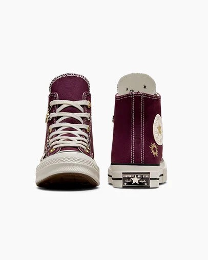 Purple / Gold Converse Chuck 70 Luck Charms Women Sneakers Canada | C-95738609