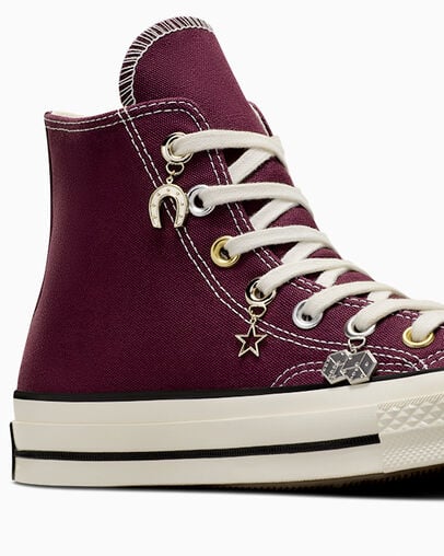 Purple / Gold Converse Chuck 70 Luck Charms Women Sneakers Canada | C-96483719
