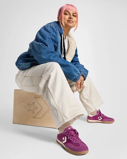 Purple / White Converse Run Star Women Trainers Canada | C-28751909