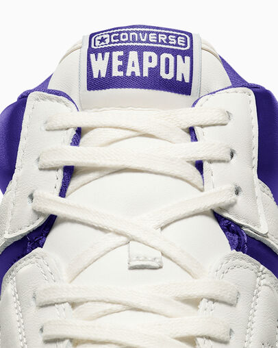 Purple / White Converse Weapon Women Basketball Shoes Canada | C-07615849