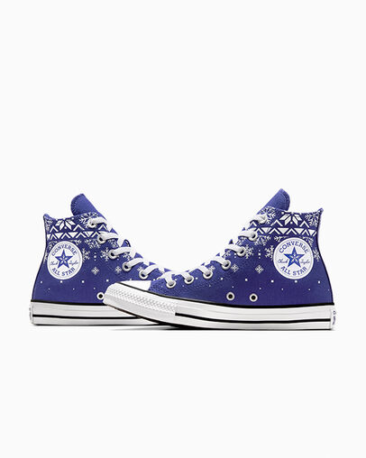 Purple / White / Black Converse Chuck Taylor All Star Men Sneakers Canada | C-89045239