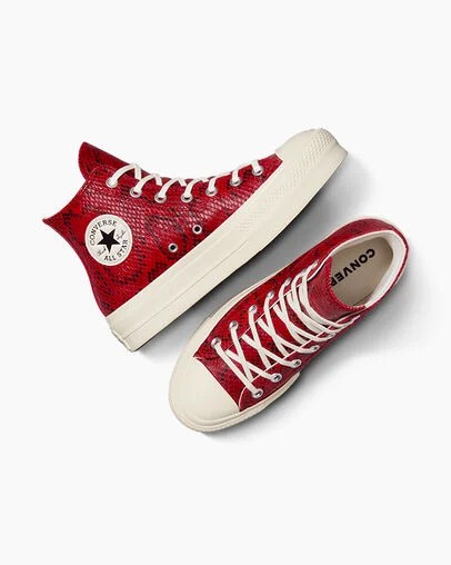 Red Converse Chuck Taylor All Star Lift Women Platform Shoes Canada | C-98625439
