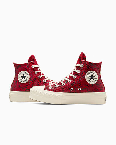 Red Converse Chuck Taylor All Star Lift Women Platform Shoes Canada | C-98625439
