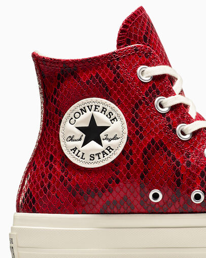 Red Converse Chuck Taylor All Star Lift Women Platform Shoes Canada | C-98625439