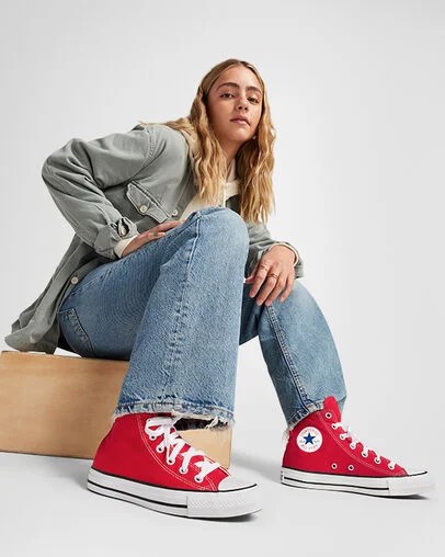 Red Converse Chuck Taylor All Star Men Canvas Shoes Canada | C-61534909