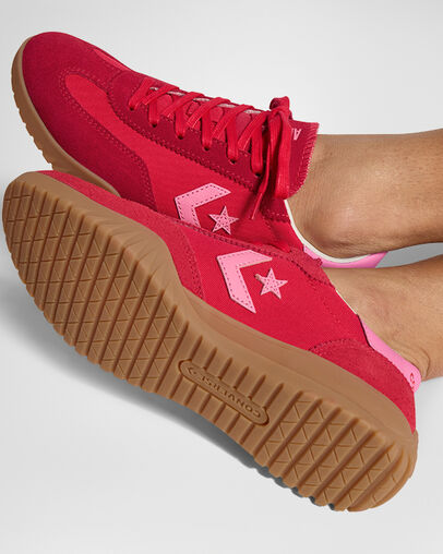 Red / Pink Converse Run Star Men Trainers Canada | C-46513879
