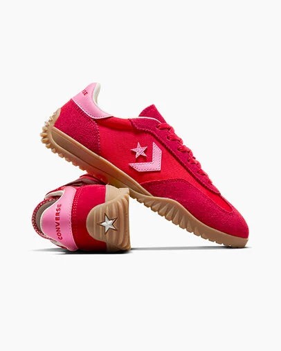 Red / Pink Converse Run Star Men Trainers Canada | C-46513879