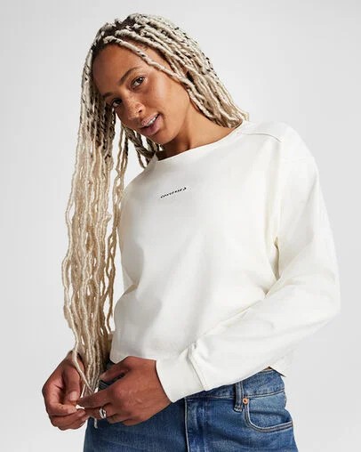 White Converse Boxy Women T Shirts Canada | C-76532109
