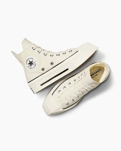 White Converse Chuck 70 De Luxe Squared Men Sneakers Canada | C-37526909