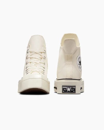 White Converse Chuck 70 De Luxe Squared Women Sneakers Canada | C-48529369