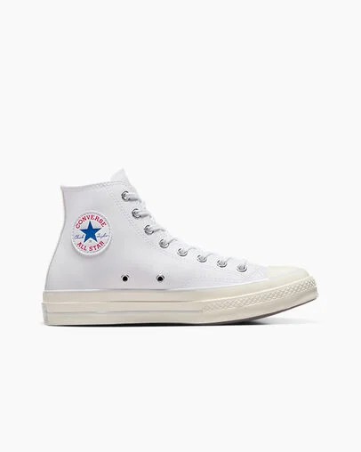 White Converse Chuck 70 Leather Men Sneakers Canada | C-49276819