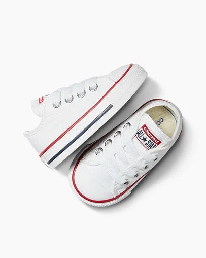 White Converse Chuck Taylor All Star Classic Kids' Sneakers Canada | C-95280349