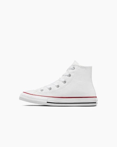 White Converse Chuck Taylor All Star Classic Kids' Sneakers Canada | C-10849379