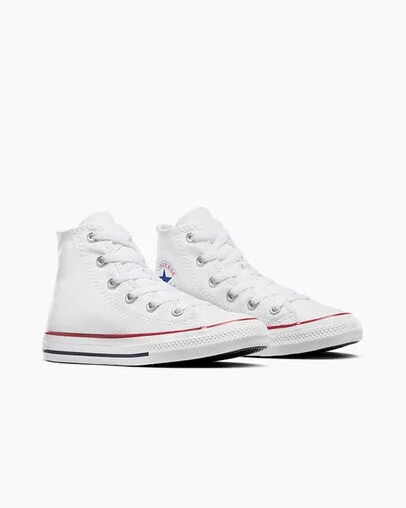 White Converse Chuck Taylor All Star Classic Kids' Sneakers Canada | C-10849379