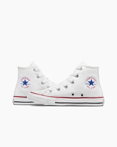 White Converse Chuck Taylor All Star Classic Kids' Sneakers Canada | C-10849379