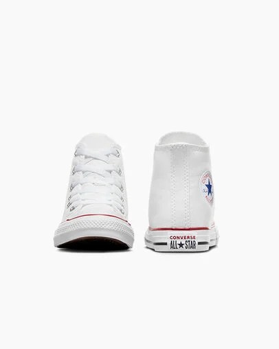 White Converse Chuck Taylor All Star Classic Kids' Sneakers Canada | C-10849379