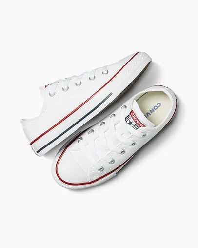 White Converse Chuck Taylor All Star Classic Kids' Sneakers Canada | C-98230519