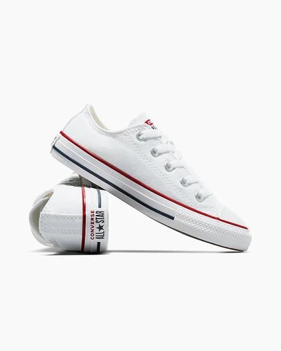 White Converse Chuck Taylor All Star Classic Kids' Sneakers Canada | C-98230519