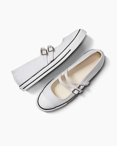 White Converse Chuck Taylor All Star Dainty Women Mary Jane Canada | C-95614729