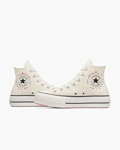 White Converse Chuck Taylor All Star Lift Women Platform Shoes Canada | C-48716059