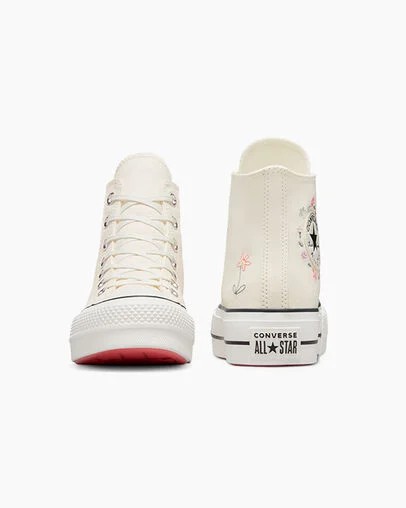 White Converse Chuck Taylor All Star Lift Women Platform Shoes Canada | C-93750619