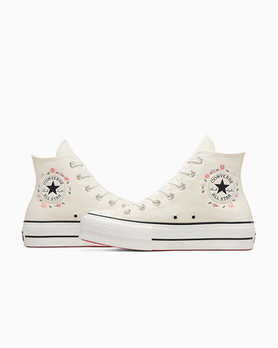 White Converse Chuck Taylor All Star Lift Women Platform Shoes Canada | C-93750619