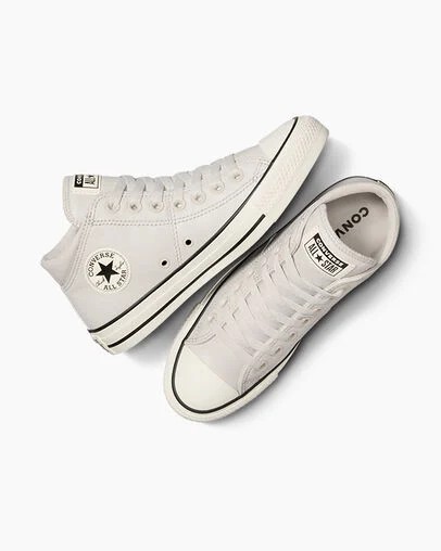 White Converse Chuck Taylor All Star Madison Leather Women Sneakers Canada | C-63279549
