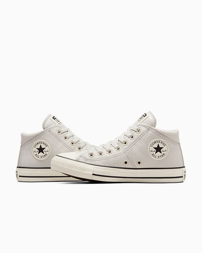 White Converse Chuck Taylor All Star Madison Leather Women Sneakers Canada | C-63279549