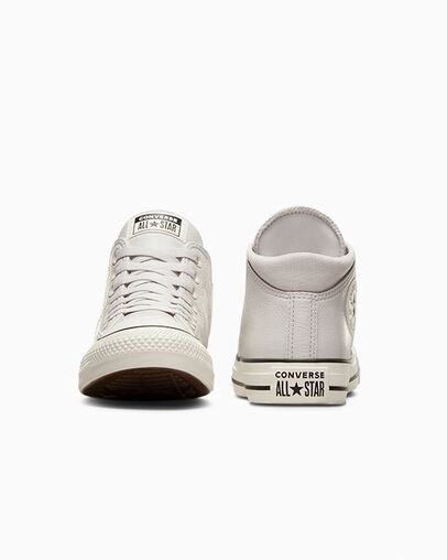 White Converse Chuck Taylor All Star Madison Leather Women Sneakers Canada | C-63279549