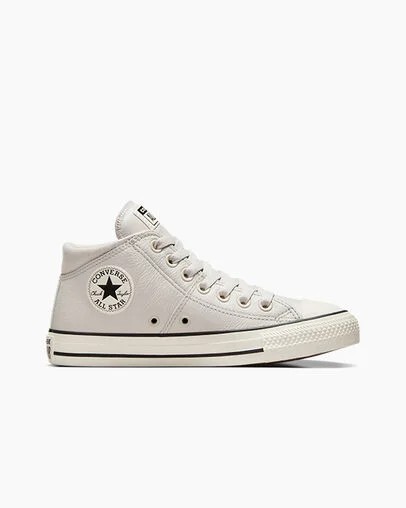 White Converse Chuck Taylor All Star Madison Leather Women Sneakers Canada | C-63279549