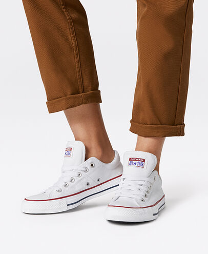 White Converse Chuck Taylor All Star Madison Women Canvas Shoes Canada | C-26873419