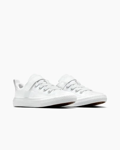 White Converse Chuck Taylor All Star Malden Street Leather Kids' Sneakers Canada | C-50367489