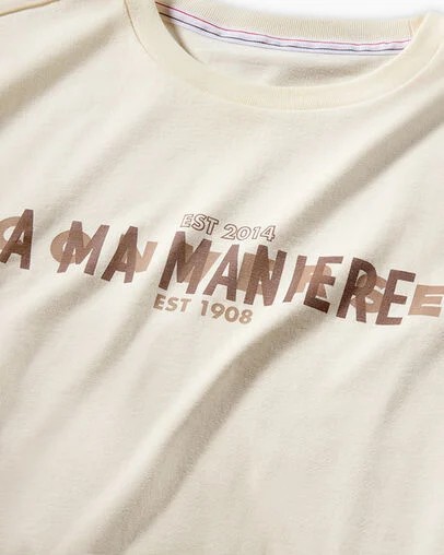 White Converse Converse x A Ma Manière Gold Standard Women T Shirts Canada | C-46918259