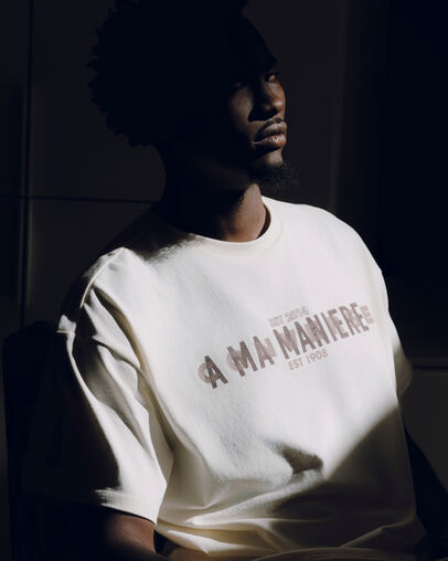 White Converse Converse x A Ma Manière Gold Standard Women T Shirts Canada | C-46918259