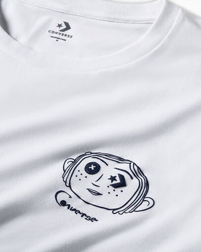 White Converse Converse x Coraline Men T Shirts Canada | C-18692039