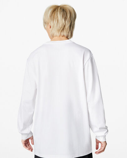 White Converse Go-To Embroidered Star Chevron Standard-Fit Women T Shirts Canada | C-42019789