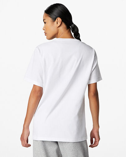 White Converse Go-To Embroidered Star Chevron Standard-Fit Men T Shirts Canada | C-31469509