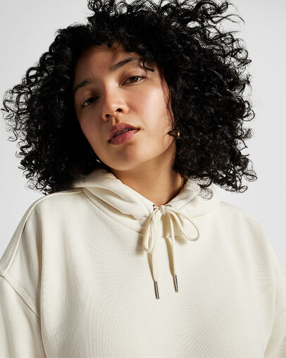 White Converse Gold Standard Loose-Fit Women Hoodie Canada | C-50491389