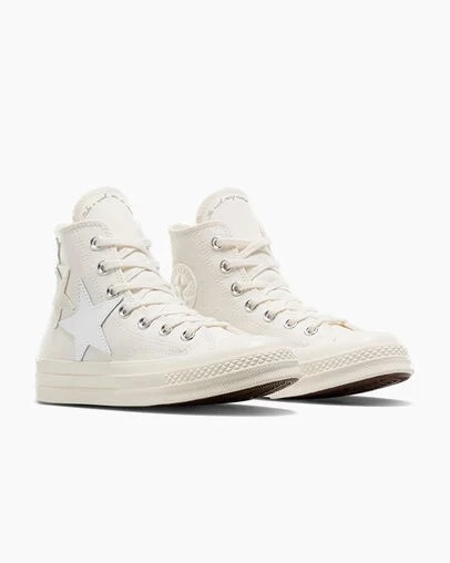 White / Beige Converse Chuck 70 Stars Men Sneakers Canada | C-94860719