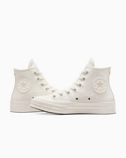 White / Beige Converse Chuck 70 Stars Men Sneakers Canada | C-94860719