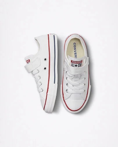 White / Beige Converse Chuck Taylor All Star 1V Kids' Sneakers Canada | C-87023969