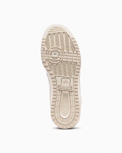 White / Beige Converse Weapon Mono Leather Men Basketball Shoes Canada | C-83125049