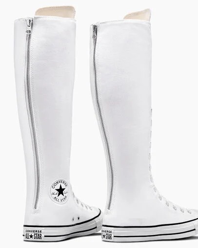 White / Beige White / Black Converse Chuck Taylor All Star XXHi Women Sneakers Canada | C-60782319