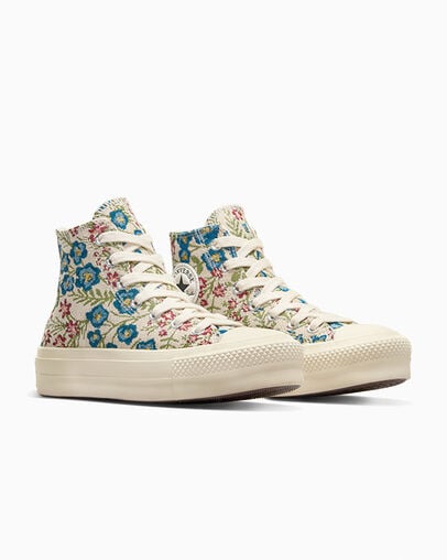 White / Beige White / Black Converse Chuck Taylor All Star Lift Women Platform Shoes Canada | C-21453899