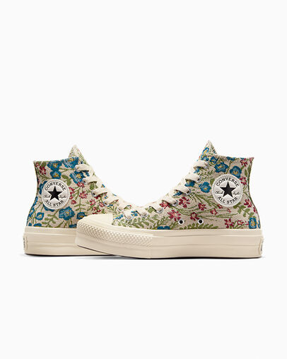 White / Beige White / Black Converse Chuck Taylor All Star Lift Women Platform Shoes Canada | C-21453899